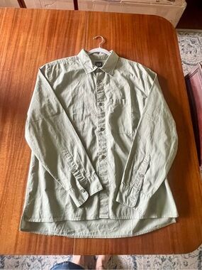 NWT GAP Men's Sage Green Lightweight Button-Up Shirt Jacket